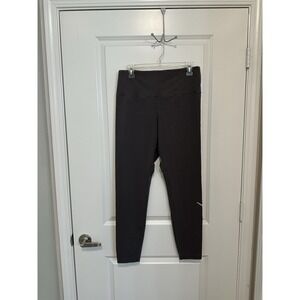 PINK Victoria's Secret Gray High Rise Legging Logo Script Side Stretch Pants XL